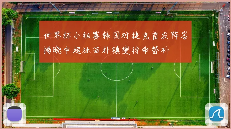 世界杯小组赛韩国对捷克首发阵容揭晓中超独苗朴镇燮待命替补
